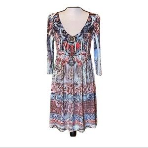 X Twelve Dress Multi-Colored Size L